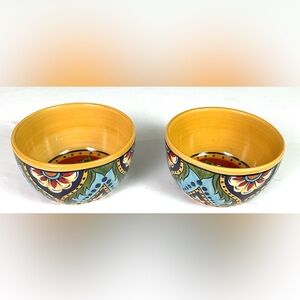 Espana  Lifestyle-“ La Barca”-hand painted soup/dessert bowls – set of 2